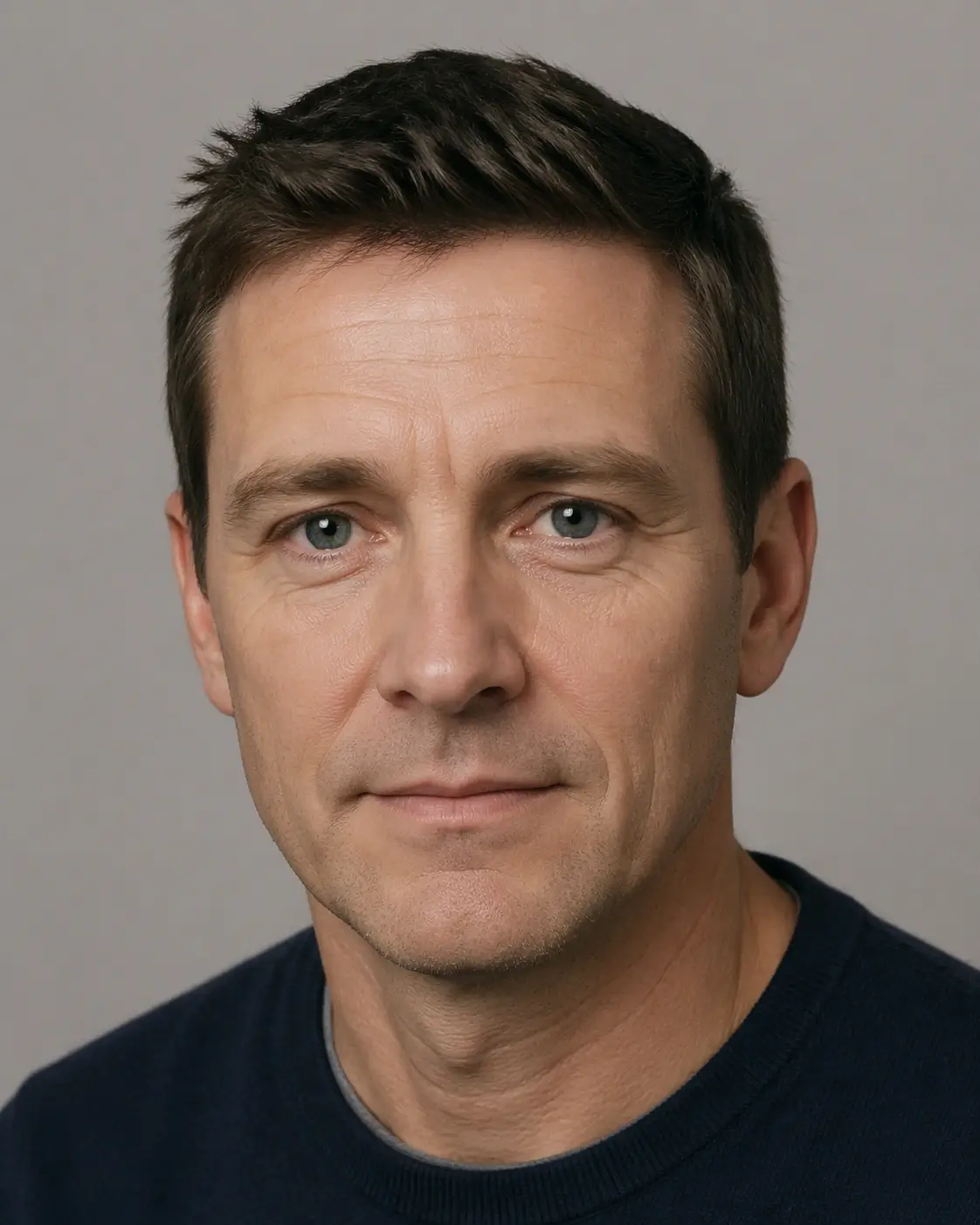 De-age photo online — original portrait before de-aging filter